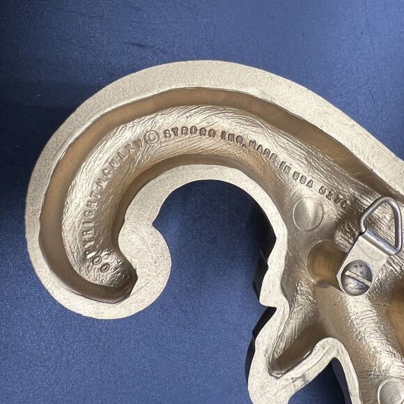 Set 2 Vintage Syrocco MCM Wall Hanging Plaques 16" Cornucopia Fruit Flower 1965 - Picture 13 of 13